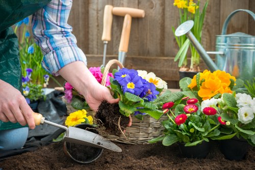 Burnt Oak gardeners caring for flower beds and shrubs