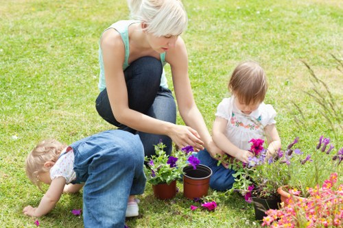 Local transfer station handling recyclable garden materials